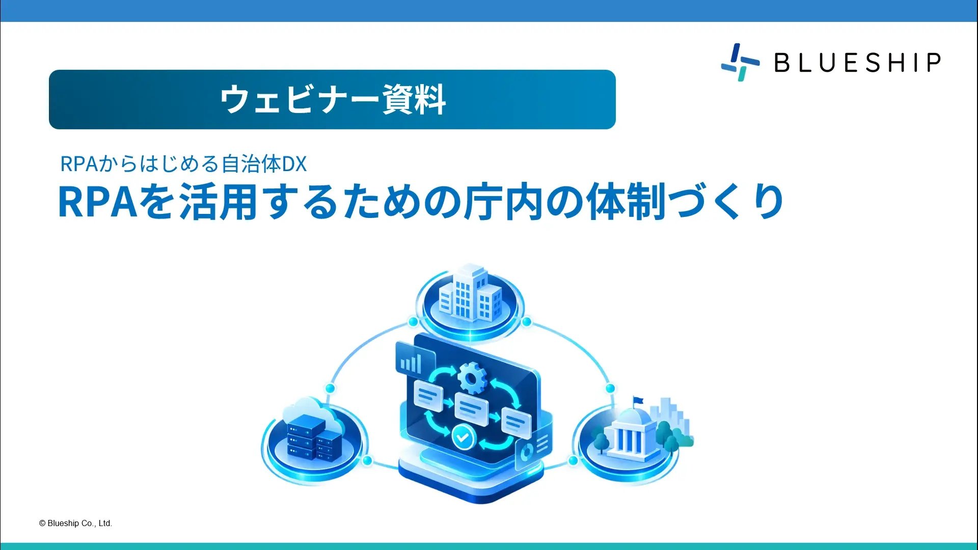 RPAを活用するための庁内の体制づくり RPAを活用するための庁内の体制づくり