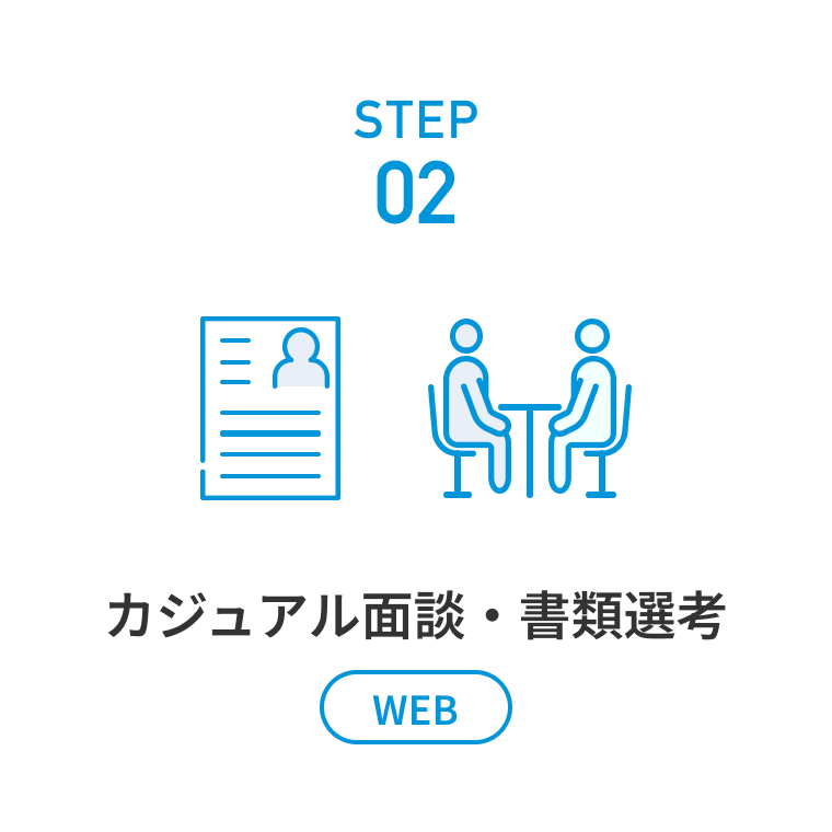 カジュアル面談・書類選考